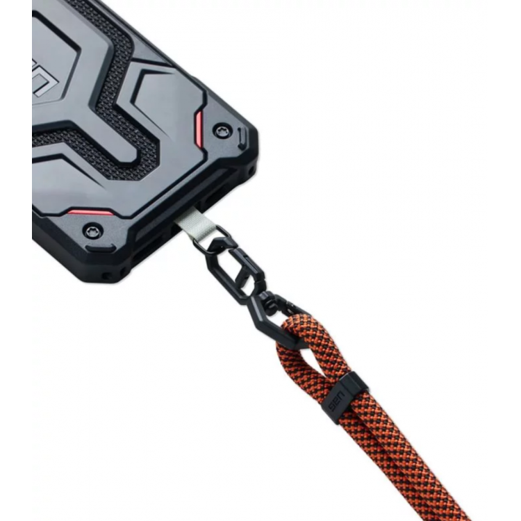 UAG Civilian Slim Universal ρυθμιζόμενο Strap Λαιμού Crossbody Lanyard για Θήκες SMARTPHONE - RUST ΠΟΡΤΟΚΑΛΙ / ΜΑΥΡΟ - 964420119140